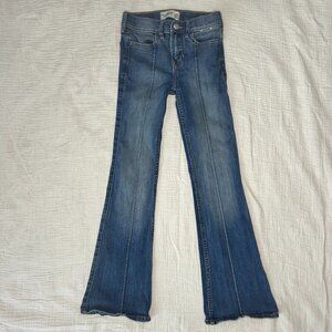 ABERCROMBIE GIRLS High Rise Flare Jeans SIZE 7/8 LONG